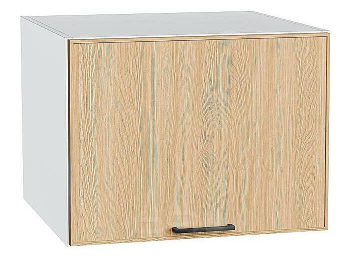 Шкаф верхний горизонтальный глубокий Эйр Real Oak/Белый 458*600*576