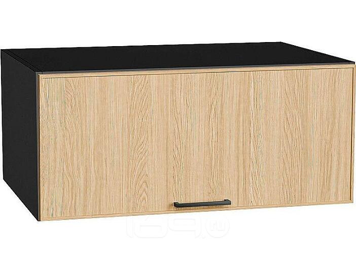 Шкаф верхний горизонтальный глубокий Эйр Real Oak/Graphite 358*800*576