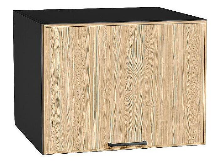 Шкаф верхний горизонтальный глубокий Эйр Real Oak/Graphite 458*600*576