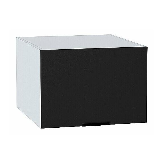 Шкаф верхний горизонтальный глубокий Евро Антрацит / Белый 358*500*574