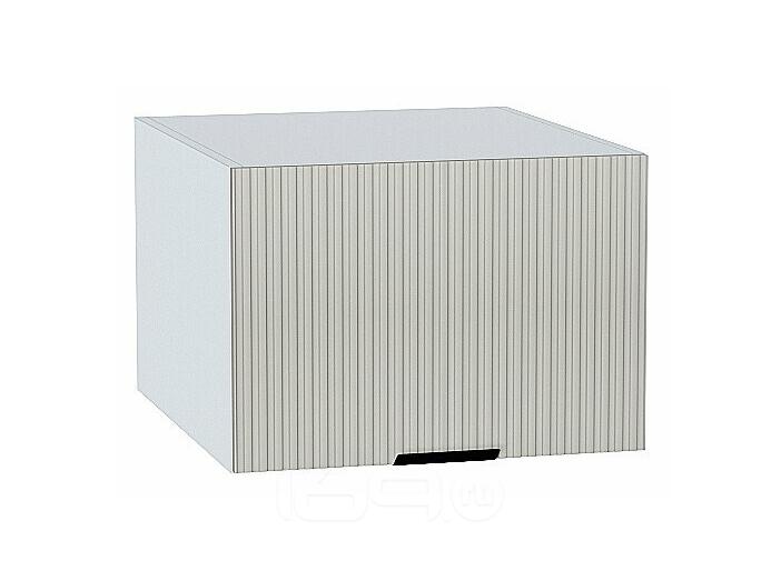 Шкаф верхний горизонтальный глубокий Евро Лайн Агат / Белый 358*500*574