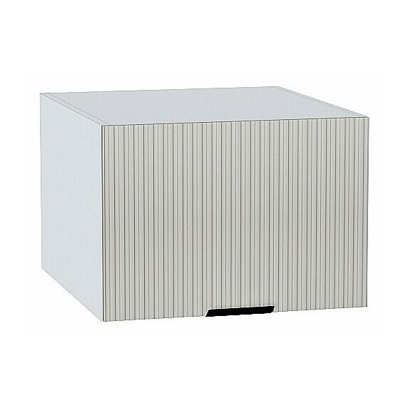 Шкаф верхний горизонтальный глубокий Евро Лайн Агат / Белый 358*500*574