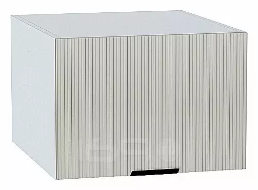 Шкаф верхний горизонтальный глубокий Евро Лайн Агат / Белый 358*500*574