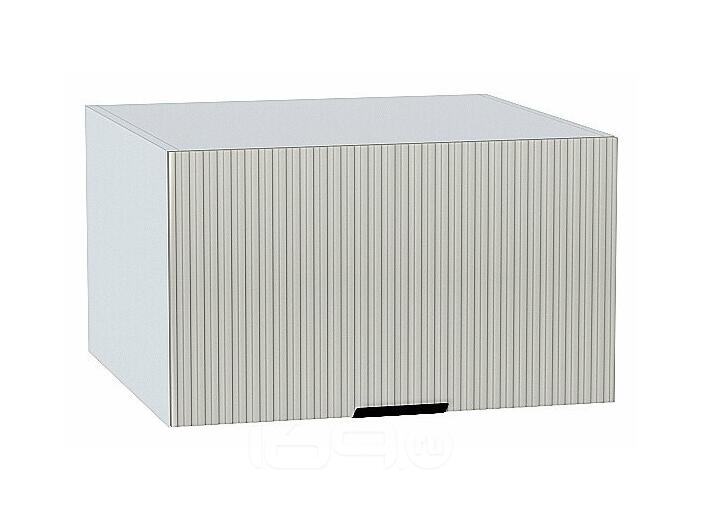Шкаф верхний горизонтальный глубокий Евро Лайн Агат / Белый 358*600*574