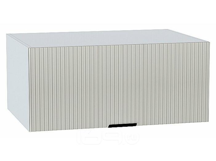 Шкаф верхний горизонтальный глубокий Евро Лайн Агат / Белый 358*800*574