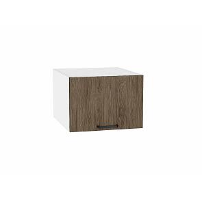 Шкаф верхний горизонтальный глубокий Флэт Brown Casella Oak 2S/Белый 358*500*574