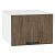 Шкаф верхний горизонтальный глубокий Флэт Brown Casella Oak 2S/Белый 358*500*574