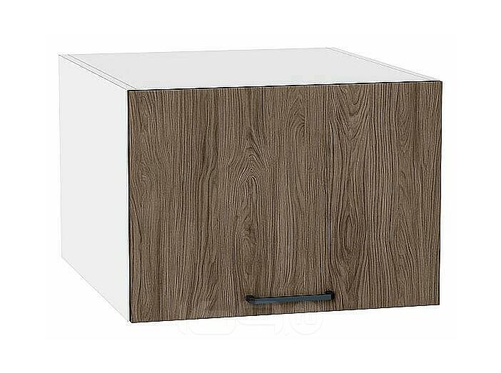 Шкаф верхний горизонтальный глубокий Флэт Brown Casella Oak 2S/Белый 358*500*574