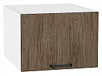 Шкаф верхний горизонтальный глубокий Флэт Brown Casella Oak 2S/Белый 358*500*574