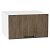 Шкаф верхний горизонтальный глубокий Флэт Brown Casella Oak 2S/Белый 358*600*574