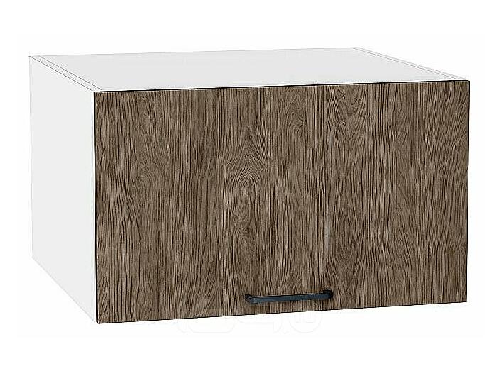 Шкаф верхний горизонтальный глубокий Флэт Brown Casella Oak 2S/Белый 358*600*574