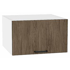 Шкаф верхний горизонтальный глубокий Флэт Brown Casella Oak 2S/Белый 358*600*574