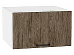 Шкаф верхний горизонтальный глубокий Флэт Brown Casella Oak 2S/Белый 358*600*574