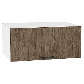 Шкаф верхний горизонтальный глубокий Флэт Brown Casella Oak 2S/Белый 358*800*574