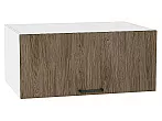 Шкаф верхний горизонтальный глубокий Флэт Brown Casella Oak 2S/Белый 358*800*574