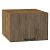 Шкаф верхний горизонтальный глубокий Флэт Brown Casella Oak 2S/Дуб Вотан 358*500*574