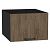 Шкаф верхний горизонтальный глубокий Флэт Brown Casella Oak 2S/Graphite 358*500*574