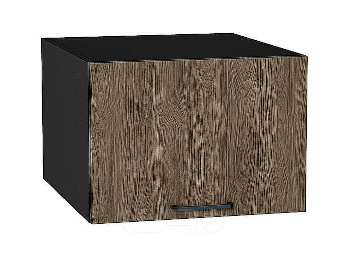 Шкаф верхний горизонтальный глубокий Флэт Brown Casella Oak 2S/Graphite 358*500*574