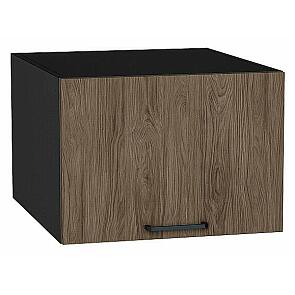 Шкаф верхний горизонтальный глубокий Флэт Brown Casella Oak 2S/Graphite 358*500*574