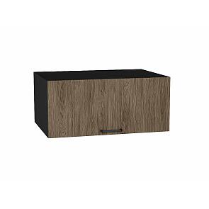 Шкаф верхний горизонтальный глубокий Флэт Brown Casella Oak 2S/Graphite 358*800*574