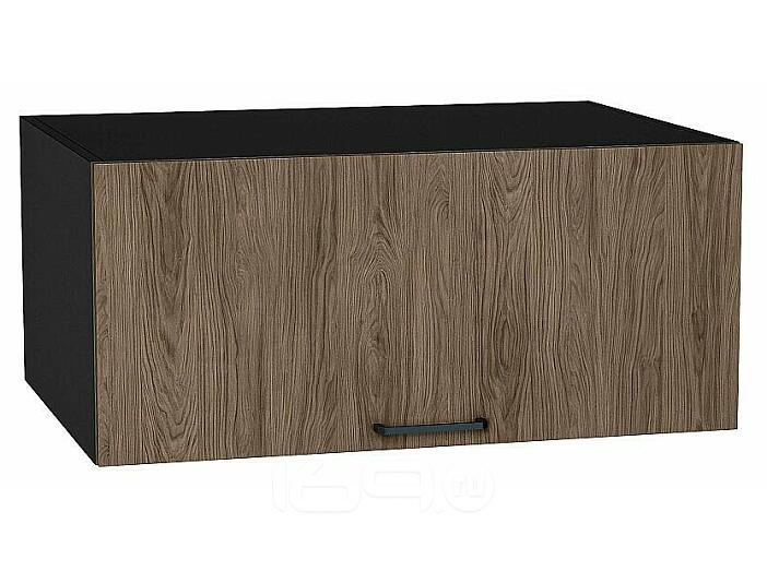 Шкаф верхний горизонтальный глубокий Флэт Brown Casella Oak 2S/Graphite 358*800*574