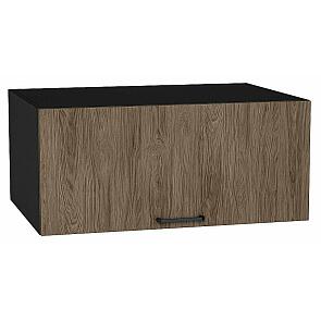 Шкаф верхний горизонтальный глубокий Флэт Brown Casella Oak 2S/Graphite 358*800*574