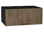 Шкаф верхний горизонтальный глубокий Флэт Brown Casella Oak 2S/Graphite 358*800*574