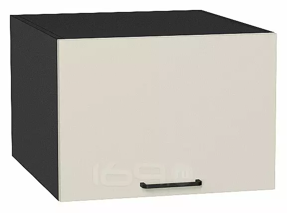Шкаф верхний горизонтальный глубокий Флэт Cashmere In 2S/Graphite 358*500*574