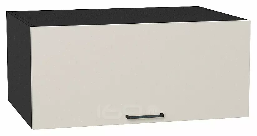 Шкаф верхний горизонтальный глубокий Флэт Cashmere In 2S/Graphite 358*800*574