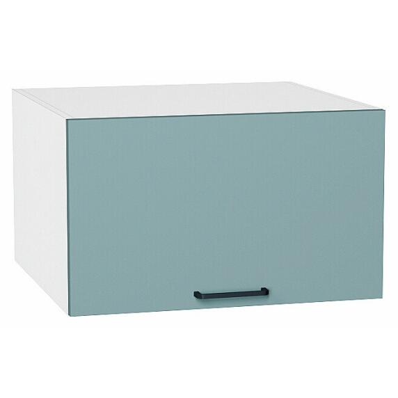 Шкаф верхний горизонтальный глубокий Флэт Grey-green In 2S/Белый 358*600*574
