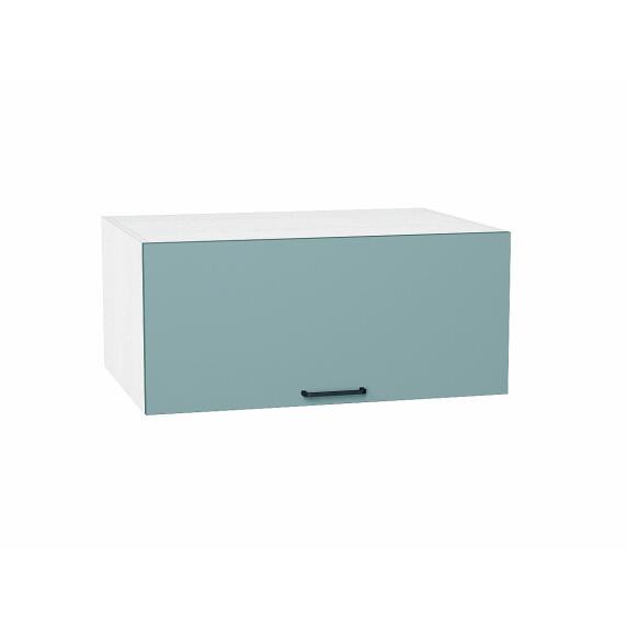 Шкаф верхний горизонтальный глубокий Флэт Grey-green In 2S/Белый 358*800*574