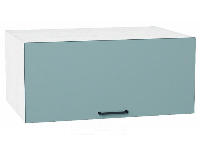 Шкаф верхний горизонтальный глубокий Флэт Grey-green In 2S/Белый 358*800*574