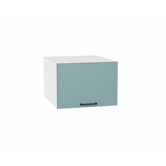 Шкаф верхний горизонтальный глубокий Флэт Grey-green In 2S/Белый 358*500*574