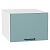 Шкаф верхний горизонтальный глубокий Флэт Grey-green In 2S/Белый 358*500*574