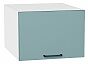 Шкаф верхний горизонтальный глубокий Флэт Grey-green In 2S/Белый 358*500*574