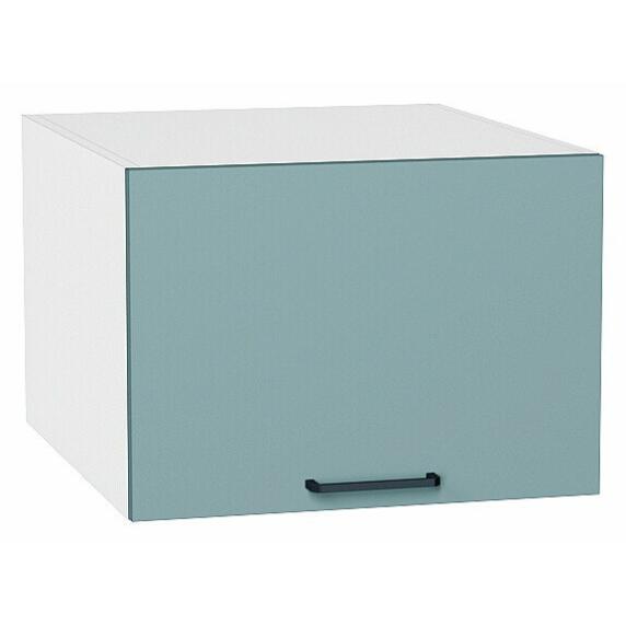Шкаф верхний горизонтальный глубокий Флэт Grey-green In 2S/Белый 358*500*574