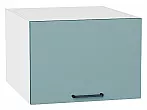 Шкаф верхний горизонтальный глубокий Флэт Grey-green In 2S/Белый 358*500*574