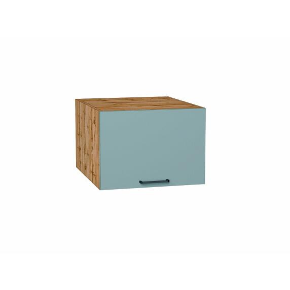 Шкаф верхний горизонтальный глубокий Флэт Grey-green In 2S/Дуб Вотан 358*500*574