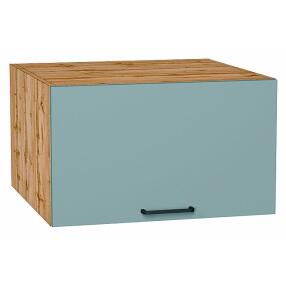 Шкаф верхний горизонтальный глубокий Флэт Grey-green In 2S/Дуб Вотан 358*600*574
