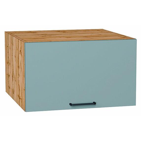 Шкаф верхний горизонтальный глубокий Флэт Grey-green In 2S/Дуб Вотан 358*600*574