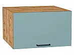 Шкаф верхний горизонтальный глубокий Флэт Grey-green In 2S/Дуб Вотан 358*600*574