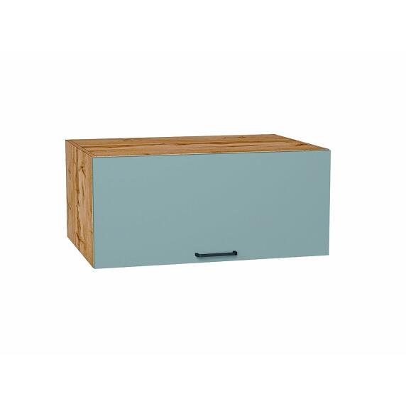 Шкаф верхний горизонтальный глубокий Флэт Grey-green In 2S/Дуб Вотан 358*800*574