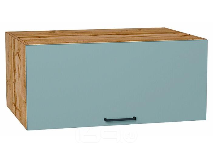 Шкаф верхний горизонтальный глубокий Флэт Grey-green In 2S/Дуб Вотан 358*800*574