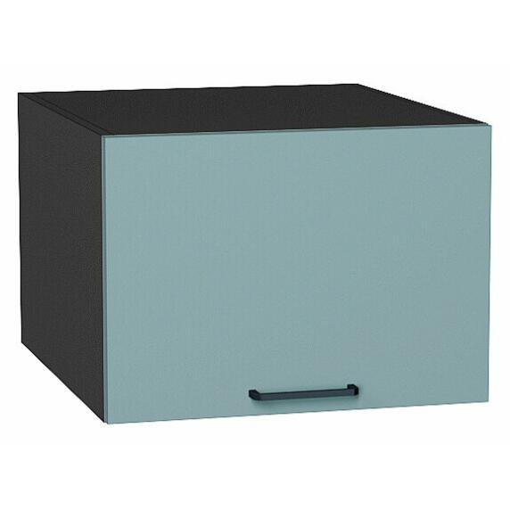 Шкаф верхний горизонтальный глубокий Флэт Grey-green In 2S/Graphite 358*500*574