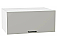 Шкаф верхний горизонтальный глубокий Флэт Light Grey In 2S/Белый 358*800*574