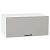 Шкаф верхний горизонтальный глубокий Флэт Light Grey In 2S/Белый 358*800*574
