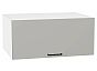 Шкаф верхний горизонтальный глубокий Флэт Light Grey In 2S/Белый 358*800*574