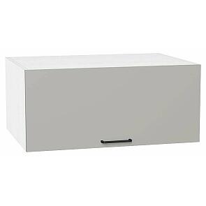 Шкаф верхний горизонтальный глубокий Флэт Light Grey In 2S/Белый 358*800*574