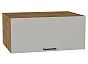 Шкаф верхний горизонтальный глубокий Флэт Light Grey In 2S/Дуб Вотан 358*800*574