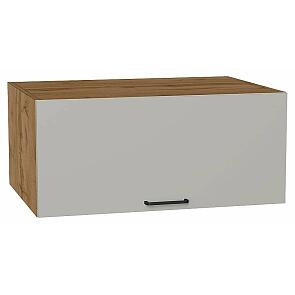 Шкаф верхний горизонтальный глубокий Флэт Light Grey In 2S/Дуб Вотан 358*800*574